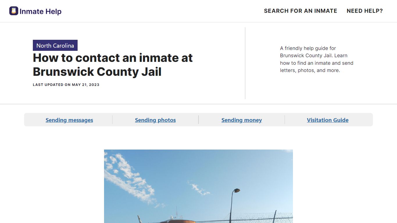 How to contact an inmate at Brunswick County Jail - Inmate Help